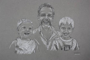 ContePencilPortraits/DanAndKids.jpg