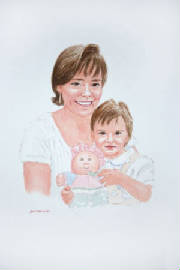 WatercolorPortraits/MotherChildDoll.jpg